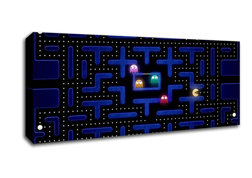 Picture of Pacman Panoramic Canvas Wall Art