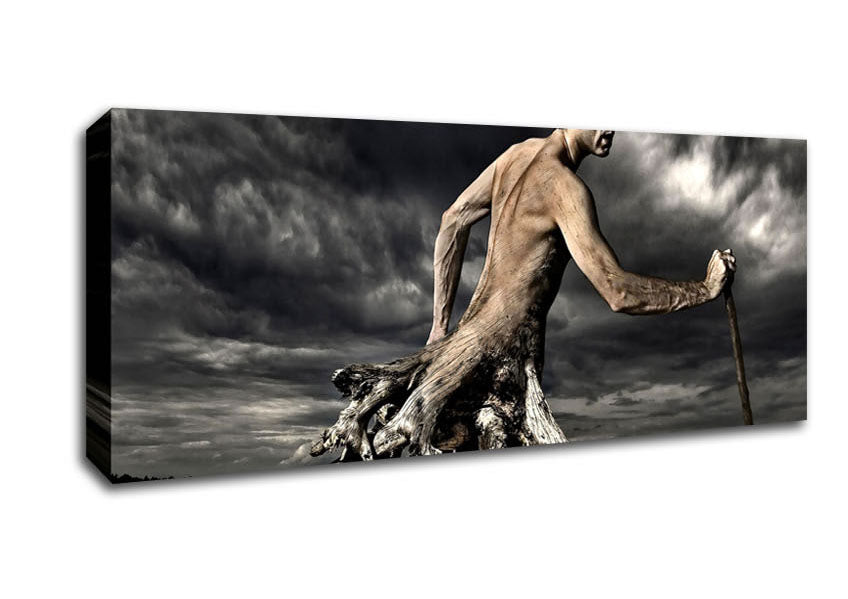 Picture of Tree Man Panoramic Canvas Wall Art