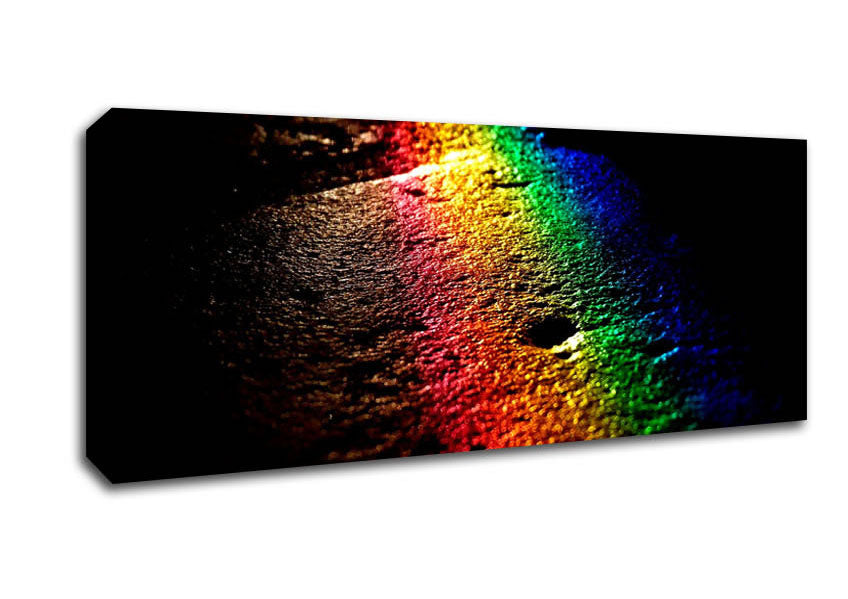 Picture of Rainbow Reflection Panoramic Canvas Wall Art