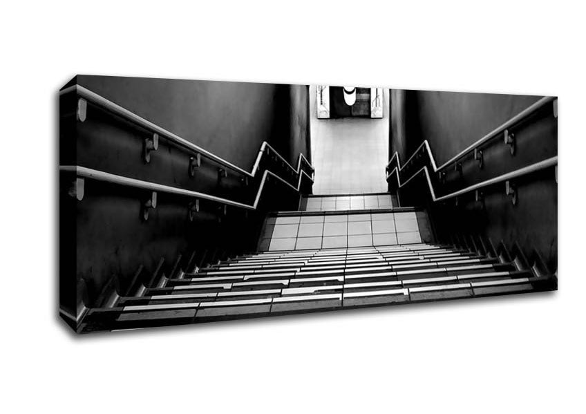 Picture of Subway Stairs Panoramic Canvas Wall Art