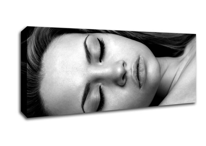 Picture of Sleepy Girl Panoramic Canvas Wall Art