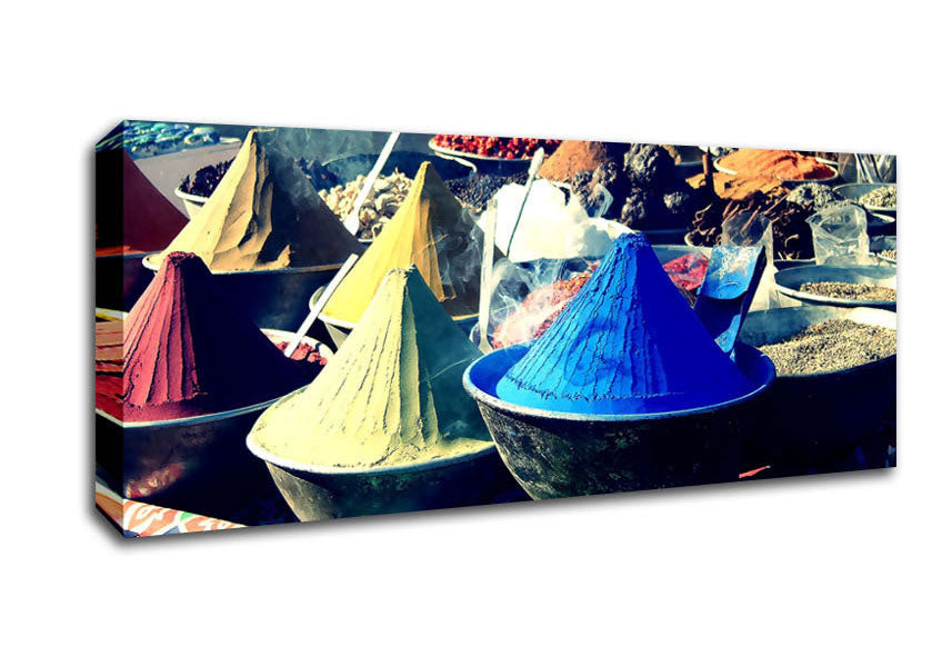 Picture of Spices Panoramic Canvas Wall Art