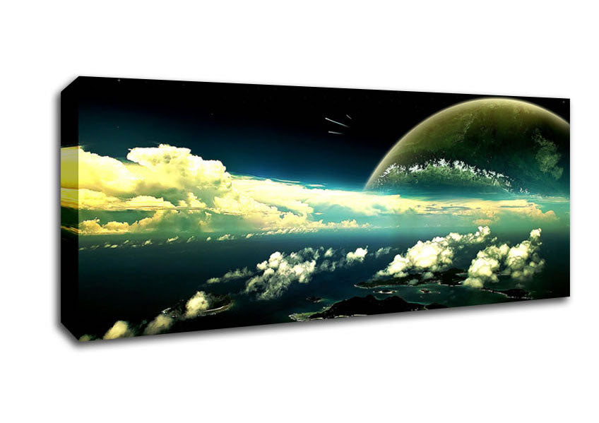 Picture of Panoramic View Of The Earth Panoramic Canvas Wall Art