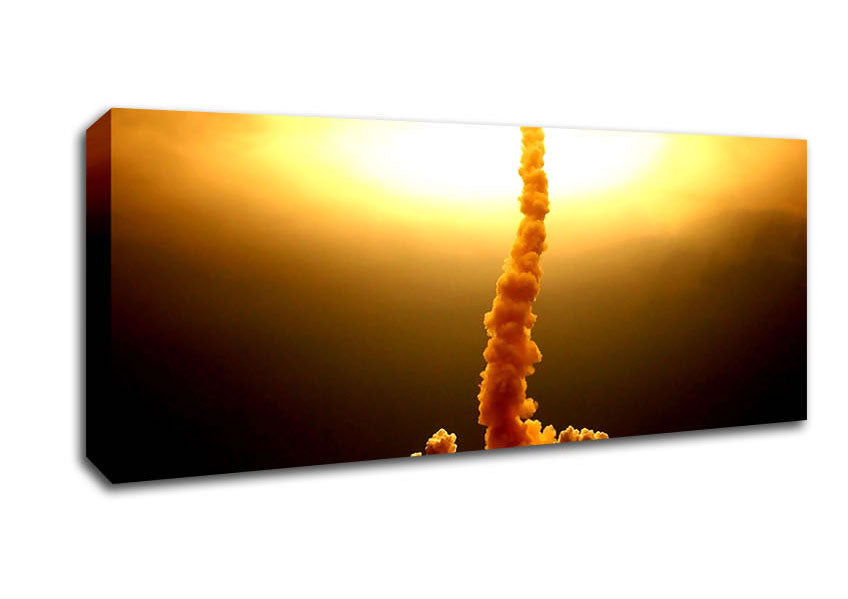 Picture of Space Shuttle Launch Panoramic Canvas Wall Art