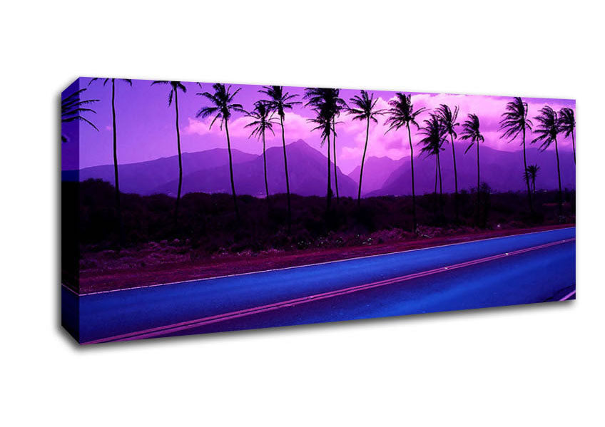 Picture of Roadside Trees Panoramic Canvas Wall Art