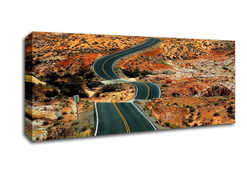 Picture of Long Road Panoramic Canvas Wall Art