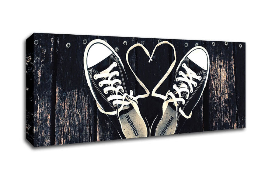 Picture of Sneakers Love Panoramic Canvas Wall Art