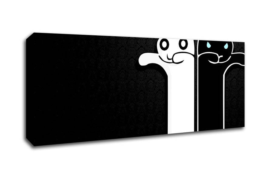Picture of Zombie Cats Panoramic Canvas Wall Art