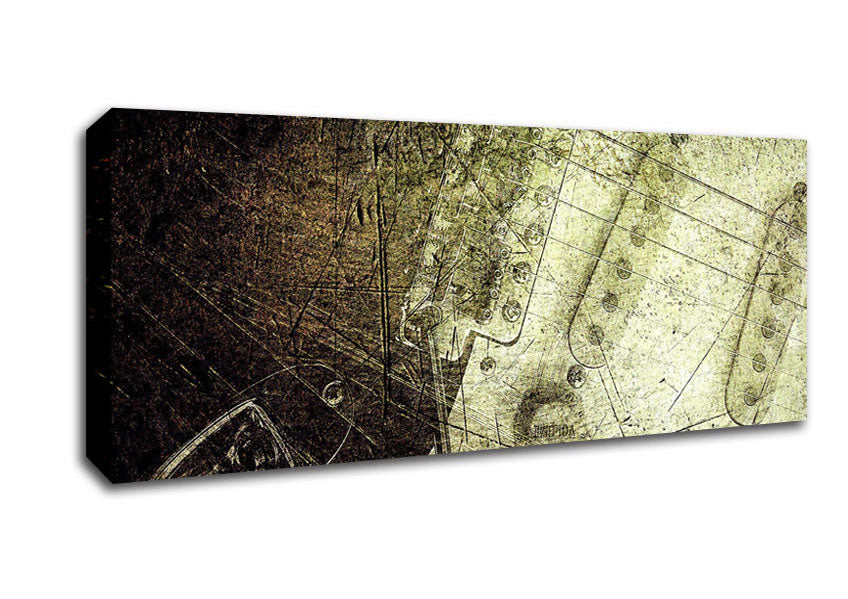 Picture of Vintage Texture Panoramic Canvas Wall Art