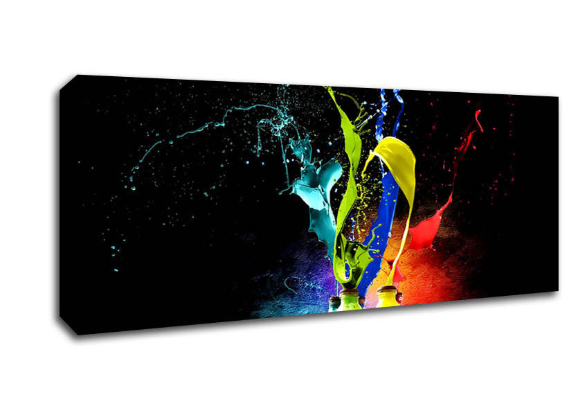 Picture of Splash Of Colours Panoramic Canvas Wall Art