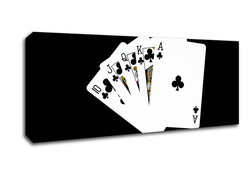 Picture of Royal Flush Panoramic Canvas Wall Art