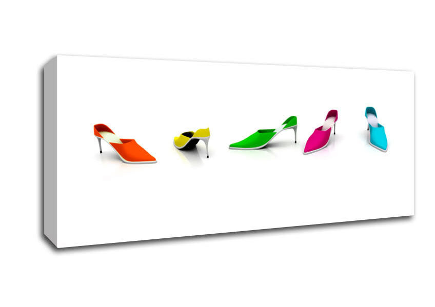 Picture of Cinderella Shoes Panoramic Canvas Wall Art