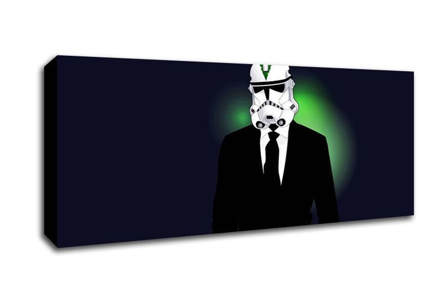 Picture of Storm Trooper Suit Panoramic Canvas Wall Art