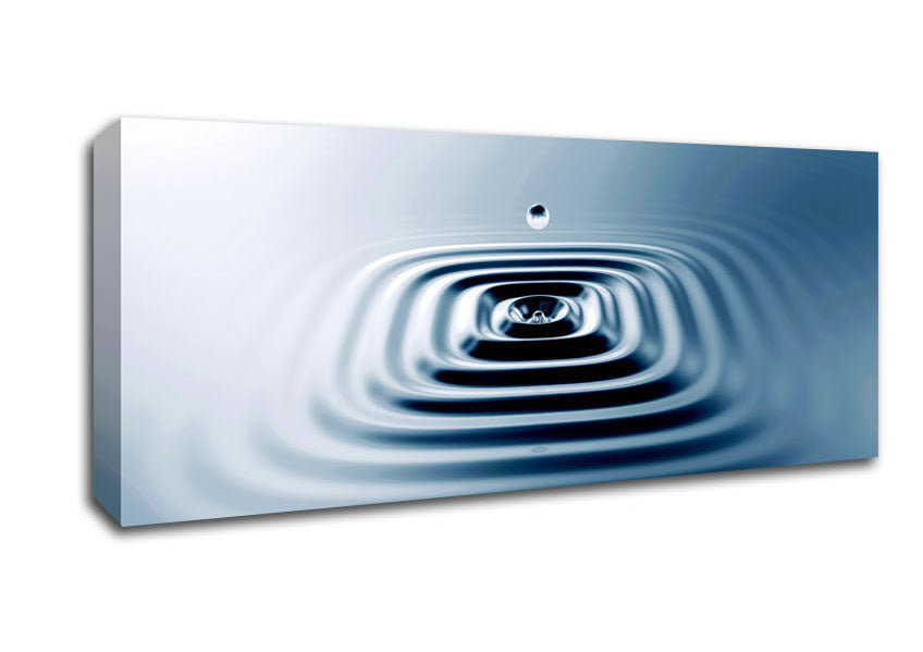 Picture of Square Water Ripples Panoramic Canvas Wall Art