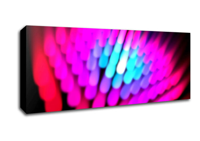 Picture of Shards Of Vibrant Lights Panoramic Canvas Wall Art