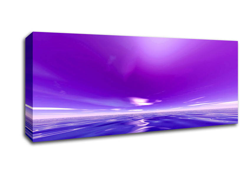 Picture of Psychedelic Purples Panoramic Canvas Wall Art