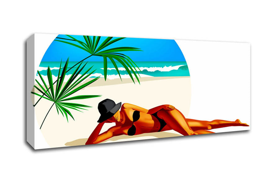 Picture of Wish You Were Here Panoramic Canvas Wall Art