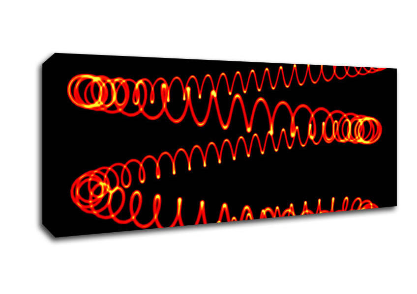 Picture of Red Coil Panoramic Canvas Wall Art