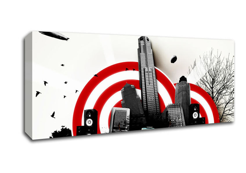 Picture of The Sound Of The City Panoramic Canvas Wall Art