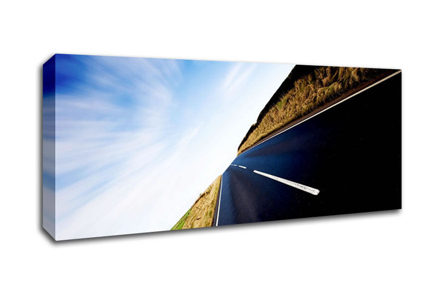 Picture of Vertical Road Horizon Panoramic Canvas Wall Art