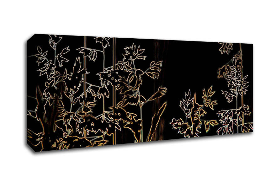 Picture of Mystic Flowers Panoramic Canvas Wall Art