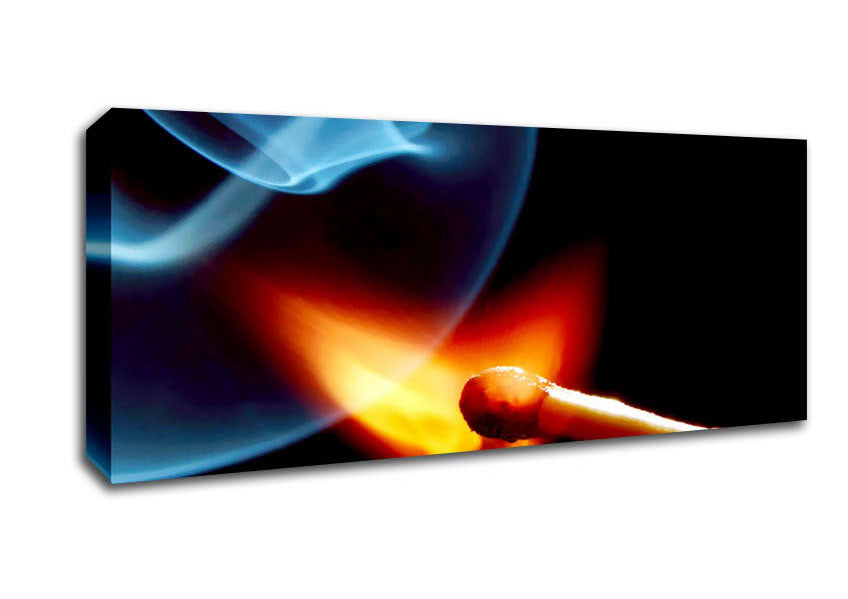 Picture of Striking The Match Panoramic Canvas Wall Art
