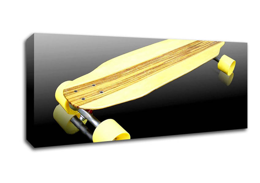 Picture of Retro Skateboard Panoramic Canvas Wall Art