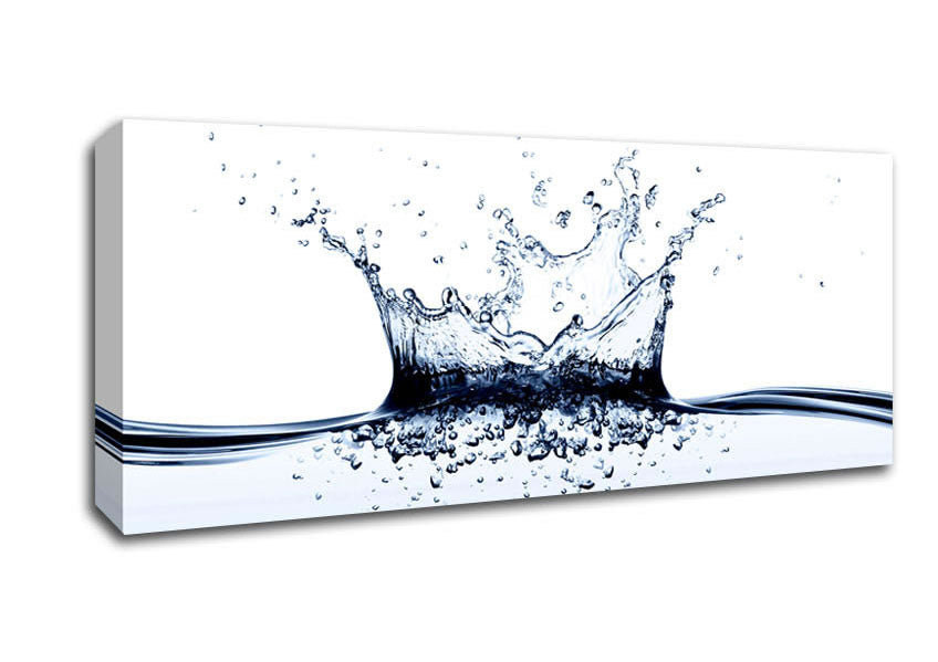 Picture of White Water Fizz Panoramic Canvas Wall Art