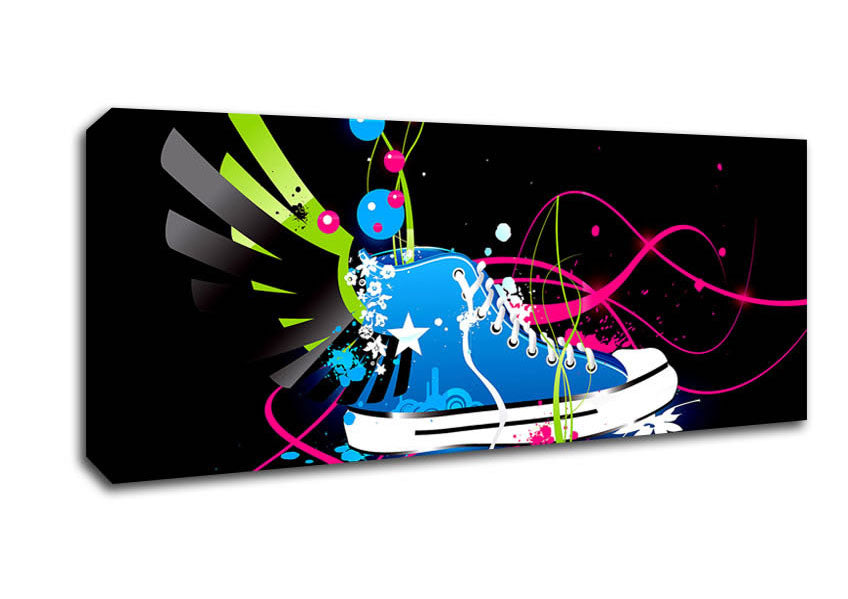 Picture of Colourful Converse Shoe Panoramic Canvas Wall Art