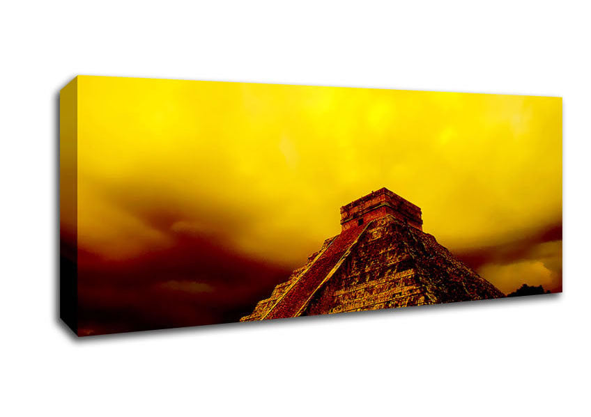 Picture of Myan Pyramind 02 Panoramic Canvas Wall Art