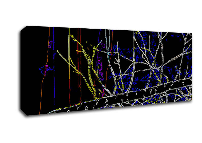 Picture of Tree Sketch 02 Panoramic Canvas Wall Art