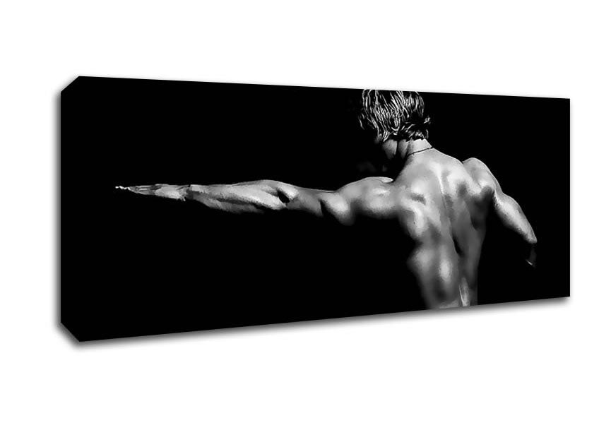 Picture of Contours Of A Man Panoramic Canvas Wall Art