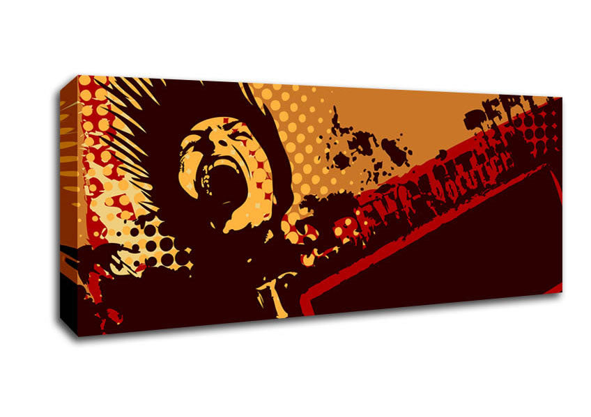 Picture of Scream Delight Panoramic Canvas Wall Art