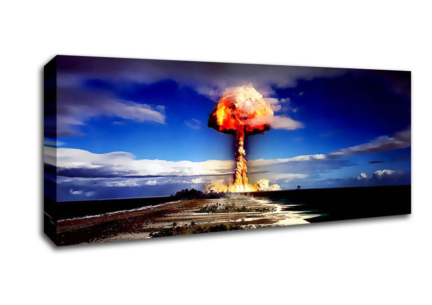 Picture of The Atom Bomb Panoramic Canvas Wall Art
