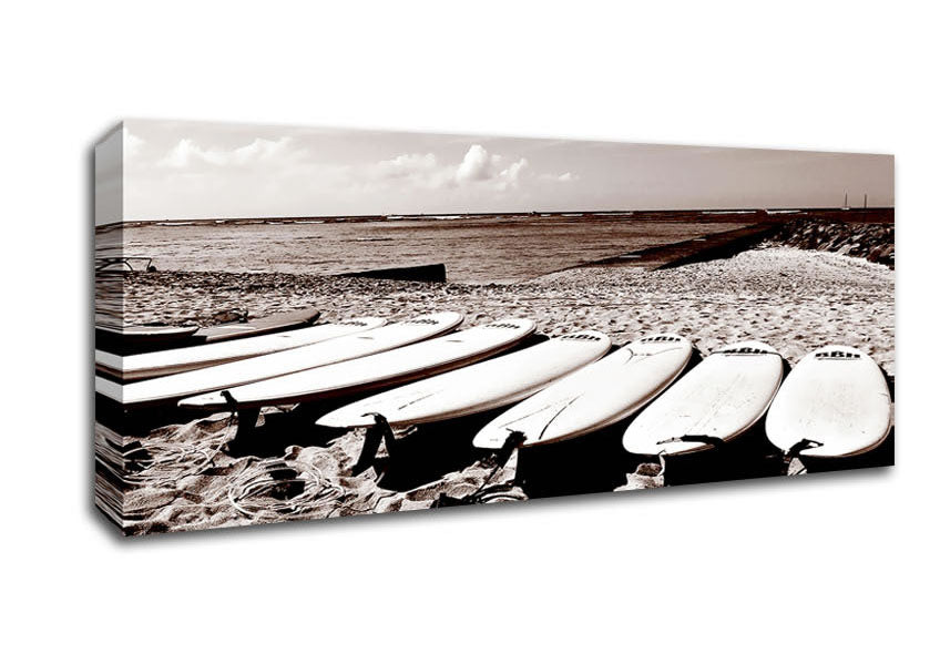 Picture of Surfers Pick Panoramic Canvas Wall Art