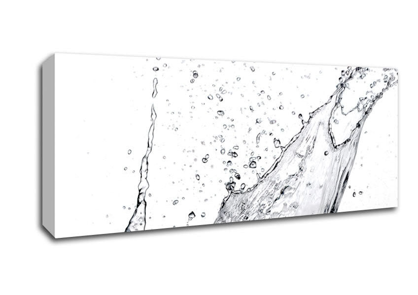 Picture of Water Splash Eruption Panoramic Canvas Wall Art