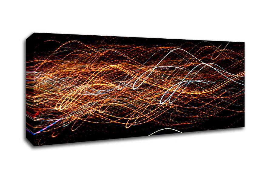 Picture of Radio Waves Panoramic Canvas Wall Art