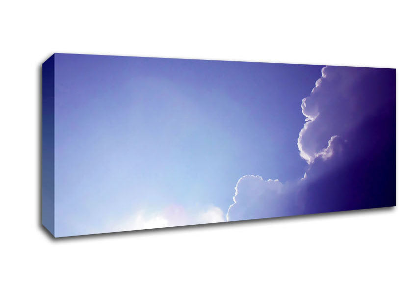 Picture of Sun Through The Clouds Panoramic Canvas Wall Art