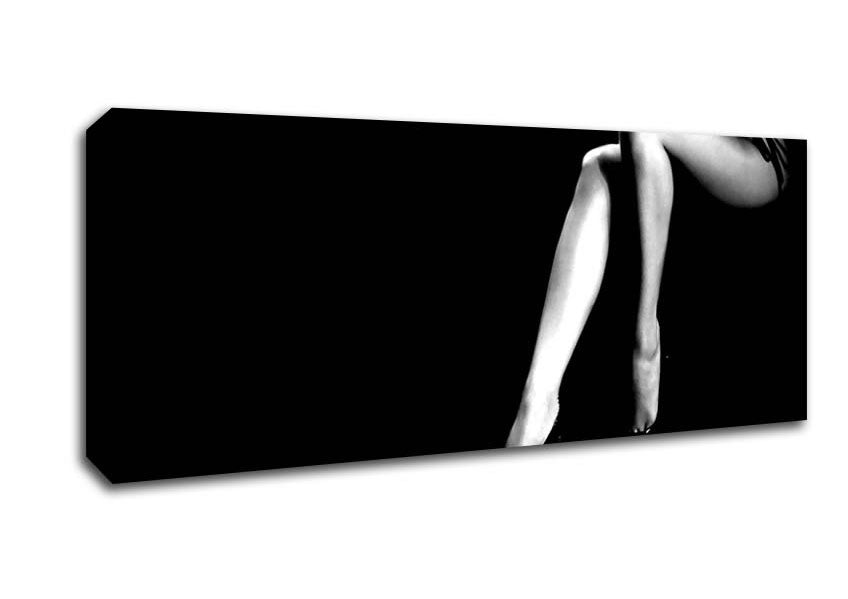 Picture of Sexy Legs Black Panoramic Canvas Wall Art