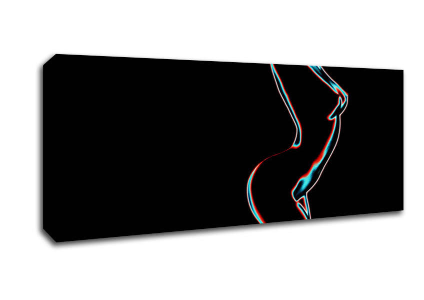 Picture of The Form Of A Woman Panoramic Canvas Wall Art