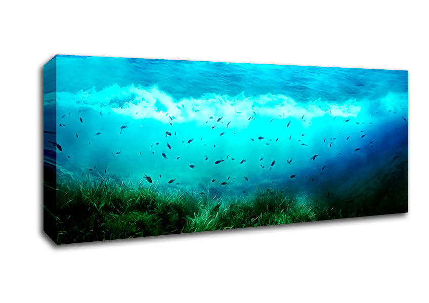 Picture of World Of Sea Panoramic Canvas Wall Art