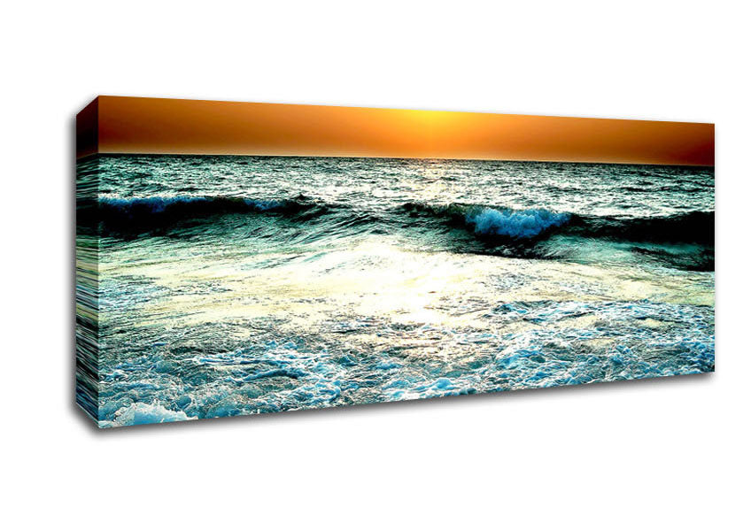 Picture of Sea Water Panoramic Canvas Wall Art