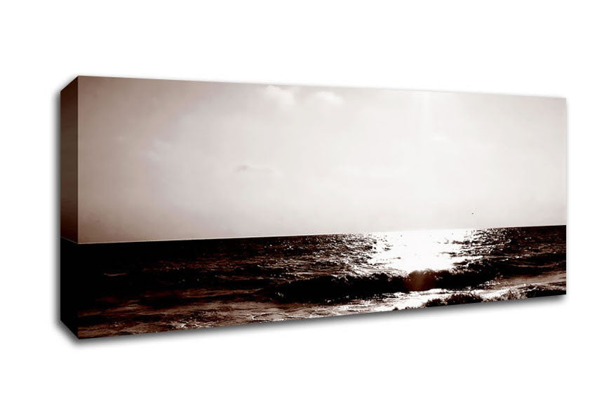Picture of Chocolate Ocean Panoramic Canvas Wall Art