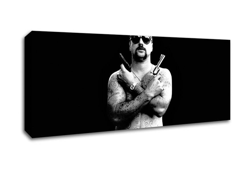 Picture of Chopper B n W Panoramic Canvas Wall Art