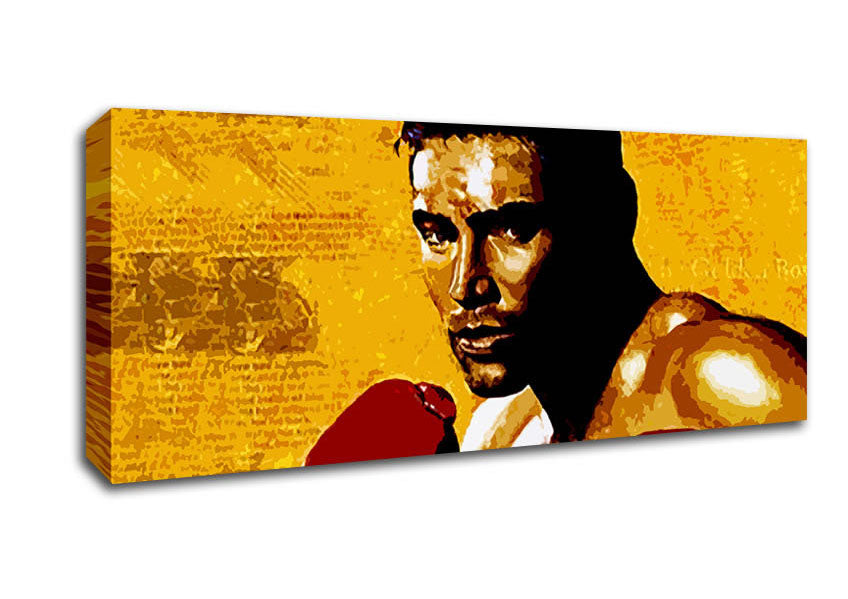 Picture of Oscar De La Hoya Golden Boy Panoramic Canvas Wall Art