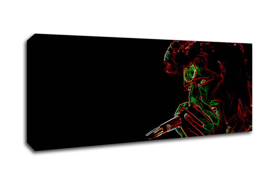 Picture of David Bowie Ziggy Stardust Panoramic Canvas Wall Art
