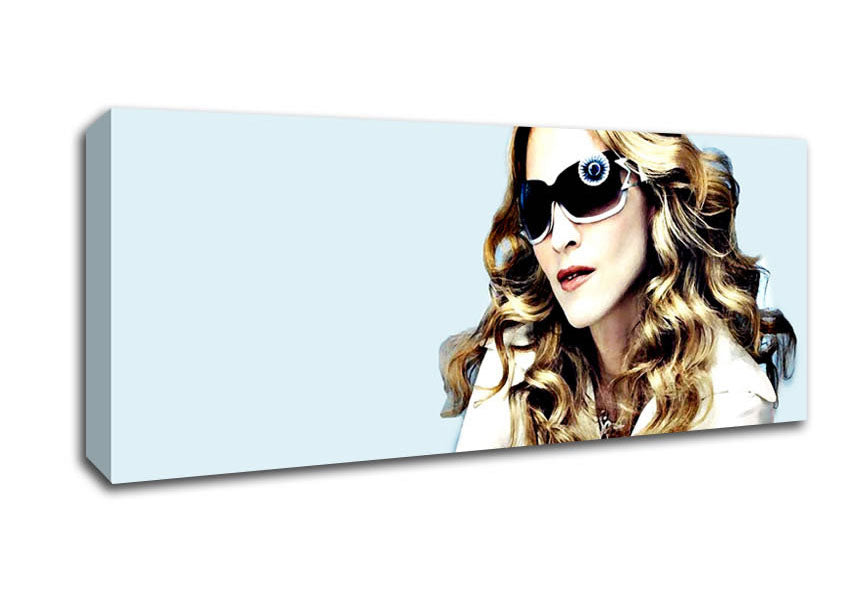 Picture of Madonna Baby Blue Panoramic Canvas Wall Art