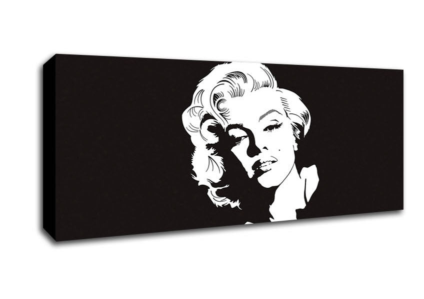 Picture of Marilyn Monroe Biography Panoramic Canvas Wall Art