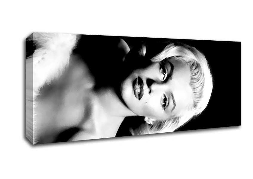 Picture of Marilyn Monroe Classic B n W Panoramic Canvas Wall Art