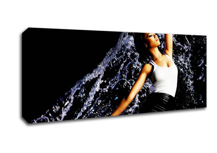 Picture of Rhianna Rain Panoramic Canvas Wall Art